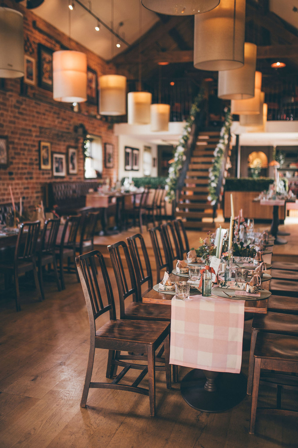 Elegant vintage-styled wedding venue with floral decorations